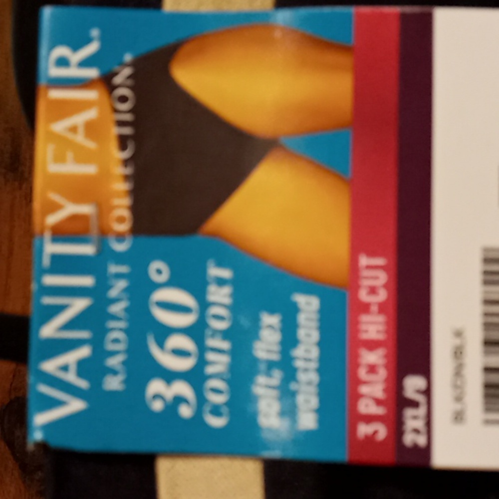 NWT Vanity Fair XXL/9 HI-CUT 360 Degree Comfort 2XL 3 Pair Pack - Picture 3 of 10
